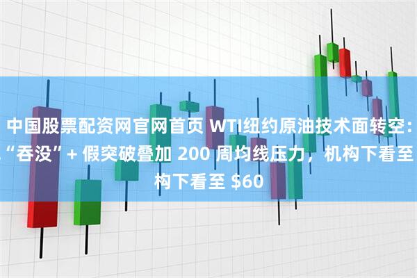中国股票配资网官网首页 WTI纽约原油技术面转空：周线“吞没”+ 假突破叠加 200 周均线压力，机构下看至 $60